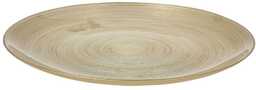 Talerz obiadowy płytki szklany złoty 28 cm