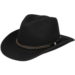 Kapelusz Western Trebiano Wool by Lierys, czarny, cm