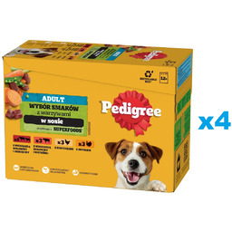 PEDIGREE Adult Wybór Smaków z warzywami saszetki 48x100