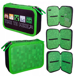 Piórnik Potrójny Bez Wyposażenia Minecraft Astra