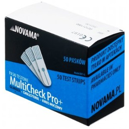 Novamed, MultiCheck Pro+, Paski testowe glukoza, 50 szt.
