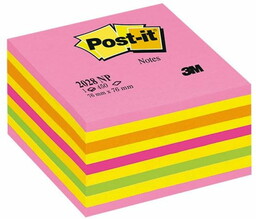 Notes samoprzylepny 76x76mm 450 kartek 2028-NP cukierkowy różowy
