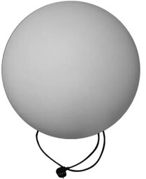 Lampa ogrodowa kula BALL 50 biała 50 cm