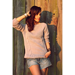 Pakamera Sweter handmade z wełną moher