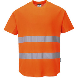 PORTWEST C394 OSTRZEGAWCZY T-SHIRT Z PANELAMI Z SIATKI;