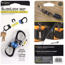 Karabińczyk SlideLock 360 Magnetic Locking Dual Carabiner -