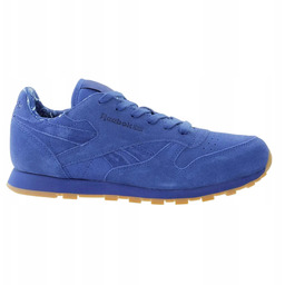 Młodzieżowe buty sportowe niebieskie Reebok CL Leather 34,5