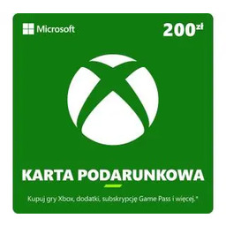 Karta podarunkowa Xbox 200 zł [Bon Agencyjny] Kod