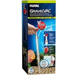 Fluval 11080 GravelVac Mulmsauger, mały/średni, przezroczysty/czerwony