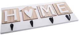 Drewniany wieszak do kluczy Heart of home, 35