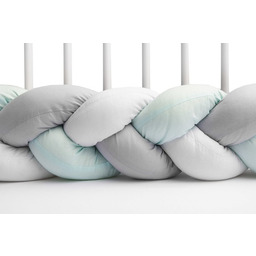 Sensillo WARKOCZ DO ŁÓŻECZKA MIĘTOWY GŁADKI 210 CM