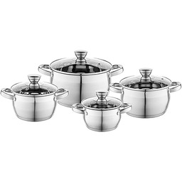 FLORINA Oliver Bateria kuchenna ze stali nierdzewnej, 8