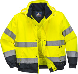 PORTWEST C468 KURTKA OSTRZEGAWCZA 2W1 ; ŻÓŁTY