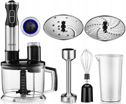 Blender Ręczny Wielofunkcyjny Mikser Malakser Zestaw 6w1 Duża