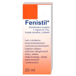 Fenistil Krople doustne 1mg/ml, 20 ml - lek