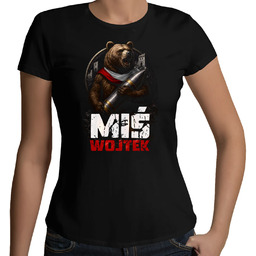 Miś Wojtek - damska koszulka na prezent