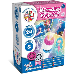 Science4you Projektor syrenki dla dzieci latarka, zabawka syrenki,