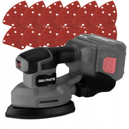 Szlifierka Oscylacyjna Delta Akumulatorowa 30 Papierów Ściernych Różne