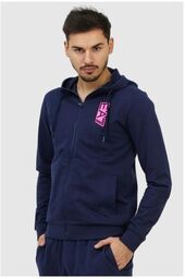 EA7 Granatowa bluza męska z wymiennym logo, Rozmiar