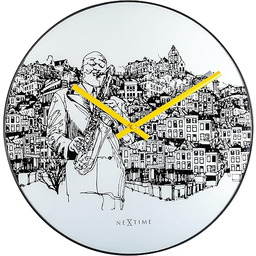 Nextime Sax City zegary ścienne, metal i tworzywo