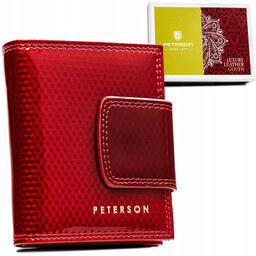Portfel skórzany Peterson PTN 42329-SBR czerwony