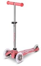 Micro Hulajnoga Mini Deluxe Fairy Glitter LED Pink