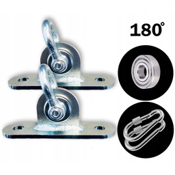 Uchwyt huśtawki z Łożyskiem i szeklą hak Ocynk