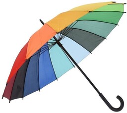 Excellent Houseware Parasol Kolorowy Kolorowa Parasolka Tęczowa Manualna