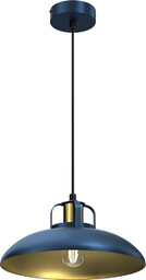 MILAGRO MLP7714 Lampa wisząca FELIX NAVY BLUE/GOLD 1xE27