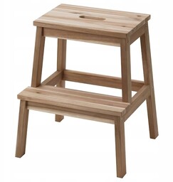 Ikea Bekvam taboret ze schodkiem podest Akacja