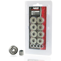 ŁOŻYSKA (8 szt.) ABEC-7 CHROME NILS EXTREME