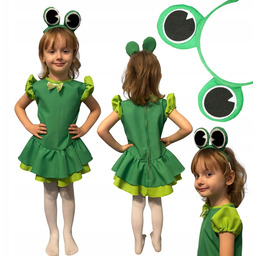 Strój Kostium Żaba Żabka Kulfon sukienka r. 98-104