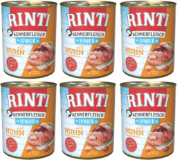 Rinti Junior Puszka Rinti Kennerfl Kura,6x800g - mokra