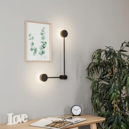 Nowodvorski Lighting Kinkiet Orbit II 20/40, czarny, 2-punktowy