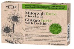 VITTER Miłorząb FORTE z lecytyną, 30tabl.
