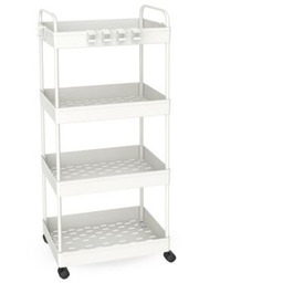 Regał na kółkach 1976 biały 4 kosze +