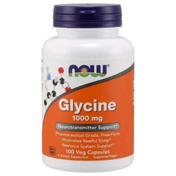 NOW Foods Glicyna 1000 mg, 100 kapsułek