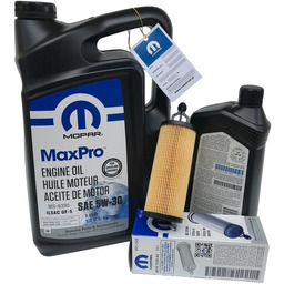 Olej MOPAR MaxPro 5W30 oraz oryginalny filtr Fiat