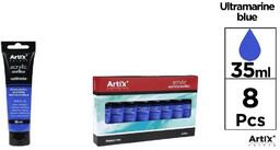 Farba akrylowa ultramaryna 35ml (8szt) - Artix