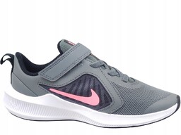 Nike Downshifter Szare Buty Dziecięce Gumka Rzep