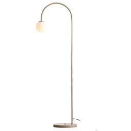 Lampa podłogowa Una Metalowa Beżowa