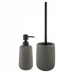 Komplet zestaw łazienkowy o nazwie Avilla kamionka szara