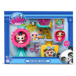 Littlest Pet Shop Zestaw Fabryka Zabawy 2 Figurki