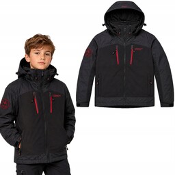 Kurtka chłopięca 158 Softshell Jesienna Przejściowa sportowa Czarna
