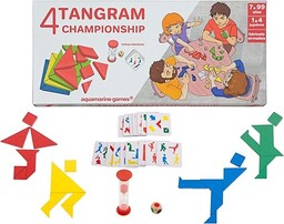 Aquamarine Games-Tangram 4 Graczy Championship, Wielobarwny, NO-Value (CP039)