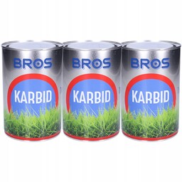 3x Bros Karbid Odstraszacz Kretów Środek Krety 1kg