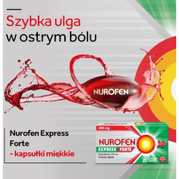 Nurofen Express Forte 400 mg, 20 kapsułek