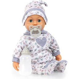 Bayer Design 93824CP Interaktywna lalka bobas, mówiąca, miękkie