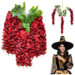 Dekoracja Ozdoba Na Halloween Sztuczna Girlanda Kwiatowa Wisteria
