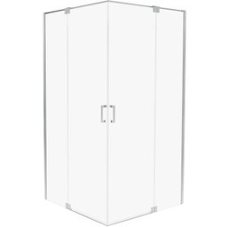 Kabina prysznicowa kwadratowa ALLURIA 2D 100x100x200 chrom TER-0183
